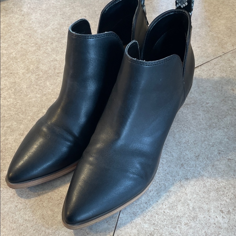 Nine West Sleek Black Ankle Booties